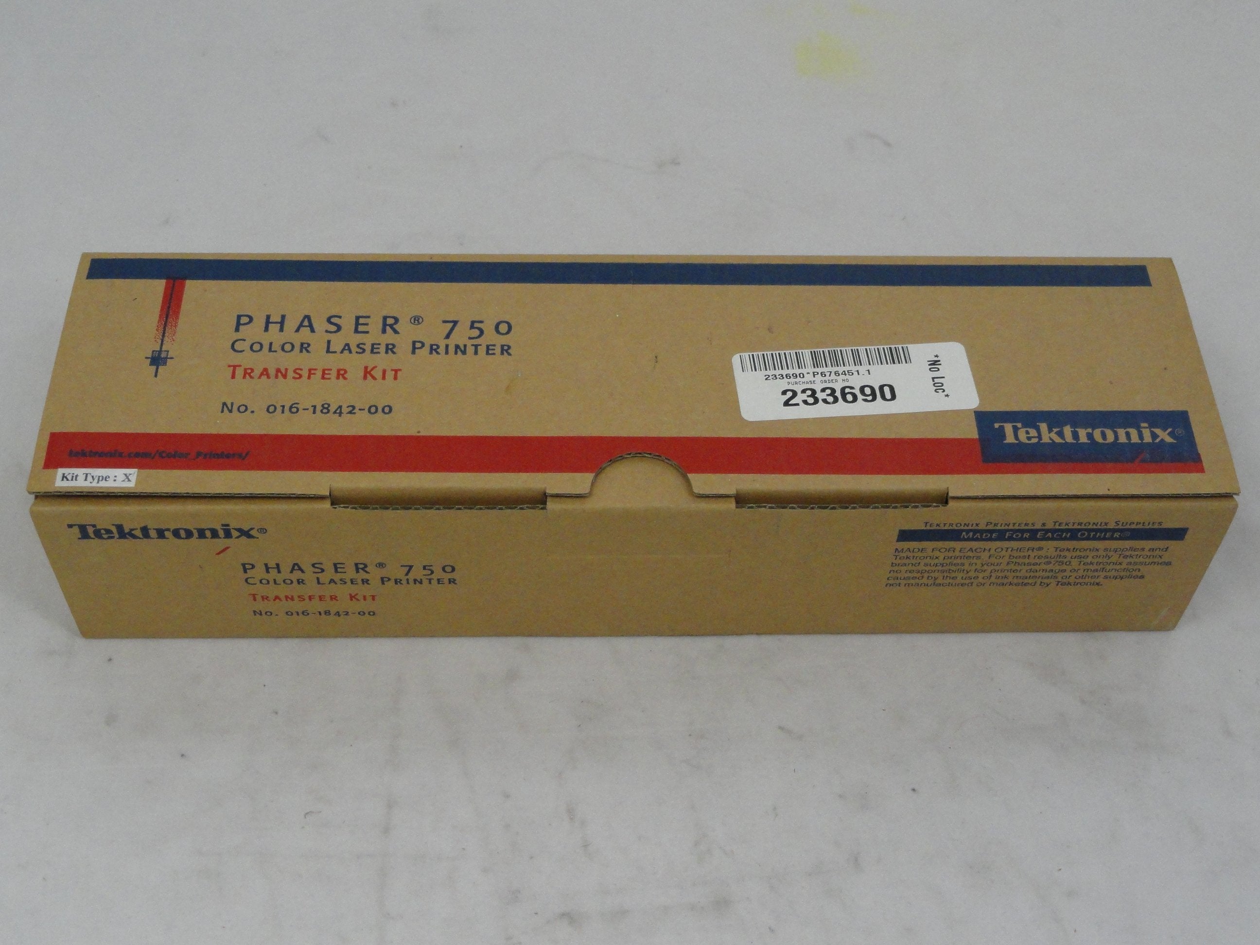 016-1842-00 - Tektronix Color Laser Printing Transfer Kit 750 - NOB