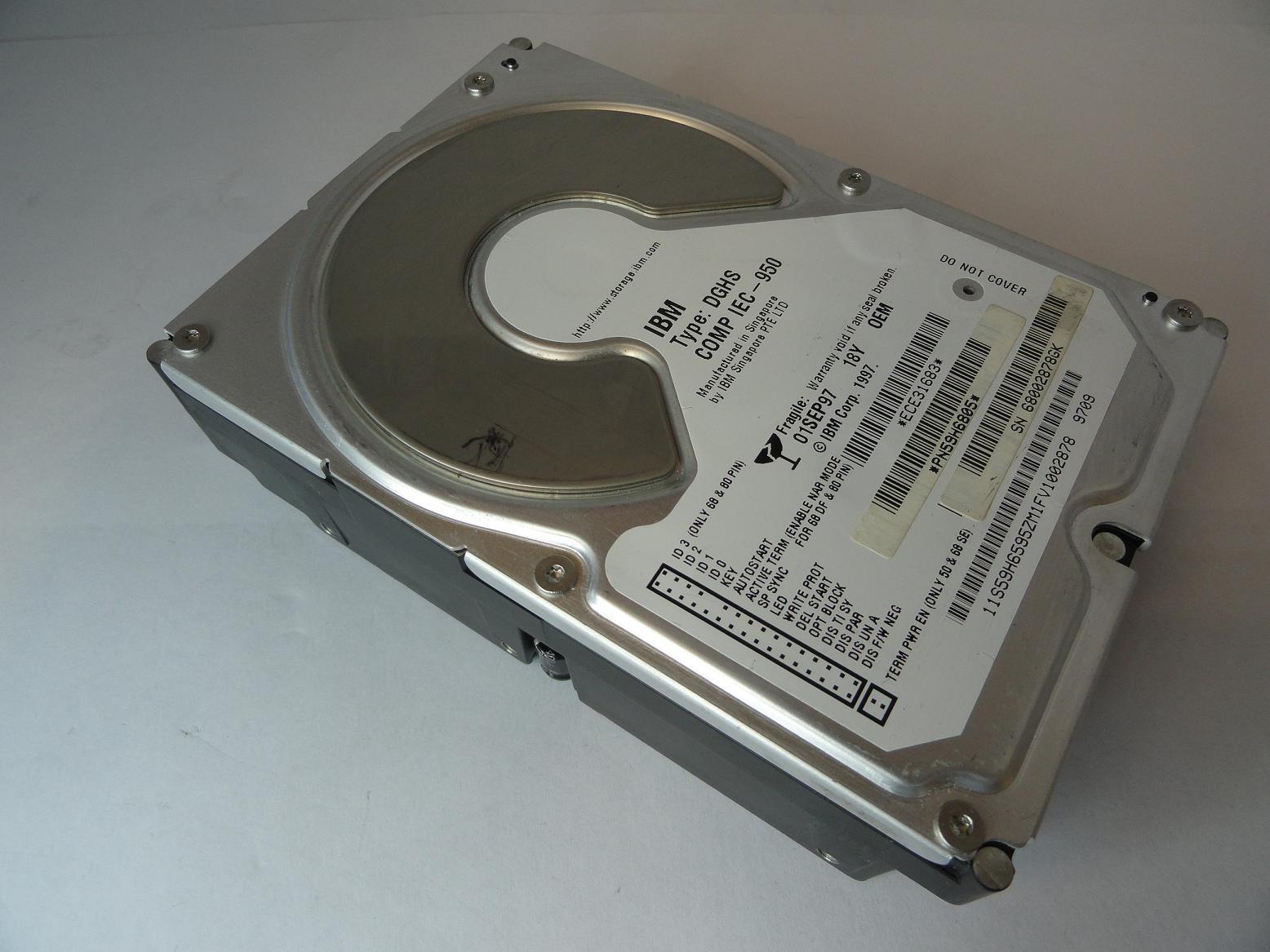 59H6805 - IBM 18.4Gb SCSI 80 Pin 7200rpm 3.5in Full Height HDD - Refurbished