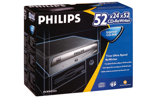 Philips 52x CD-ReWriter Drive ( PCRW5224 PCRW5224K/00 ) NOB