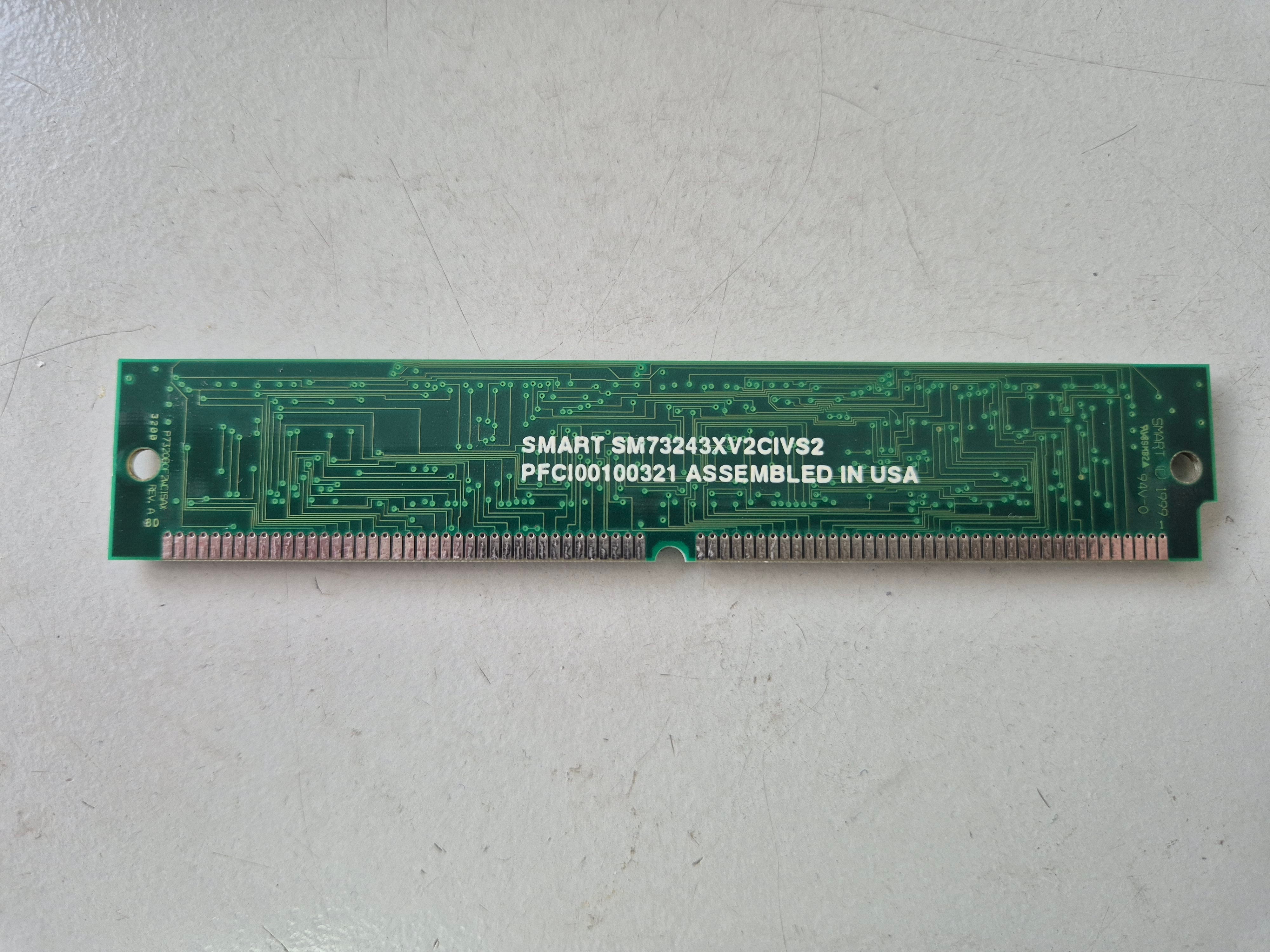 Smart 16MB 80-Pin SIMM RAM Flash Module ( SM73243XV2CIVS2 ) REF