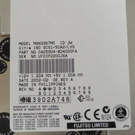 MAN3367MC - Fujitsu 18.2GB SCSI 80Pin 3.5" HDD - Refurbished