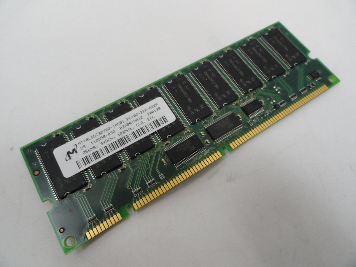 Micron 256Mb 100MHz CL2 ECC DIMM RAM Module ( MT18LSDT3272G-10EB1 ) REF