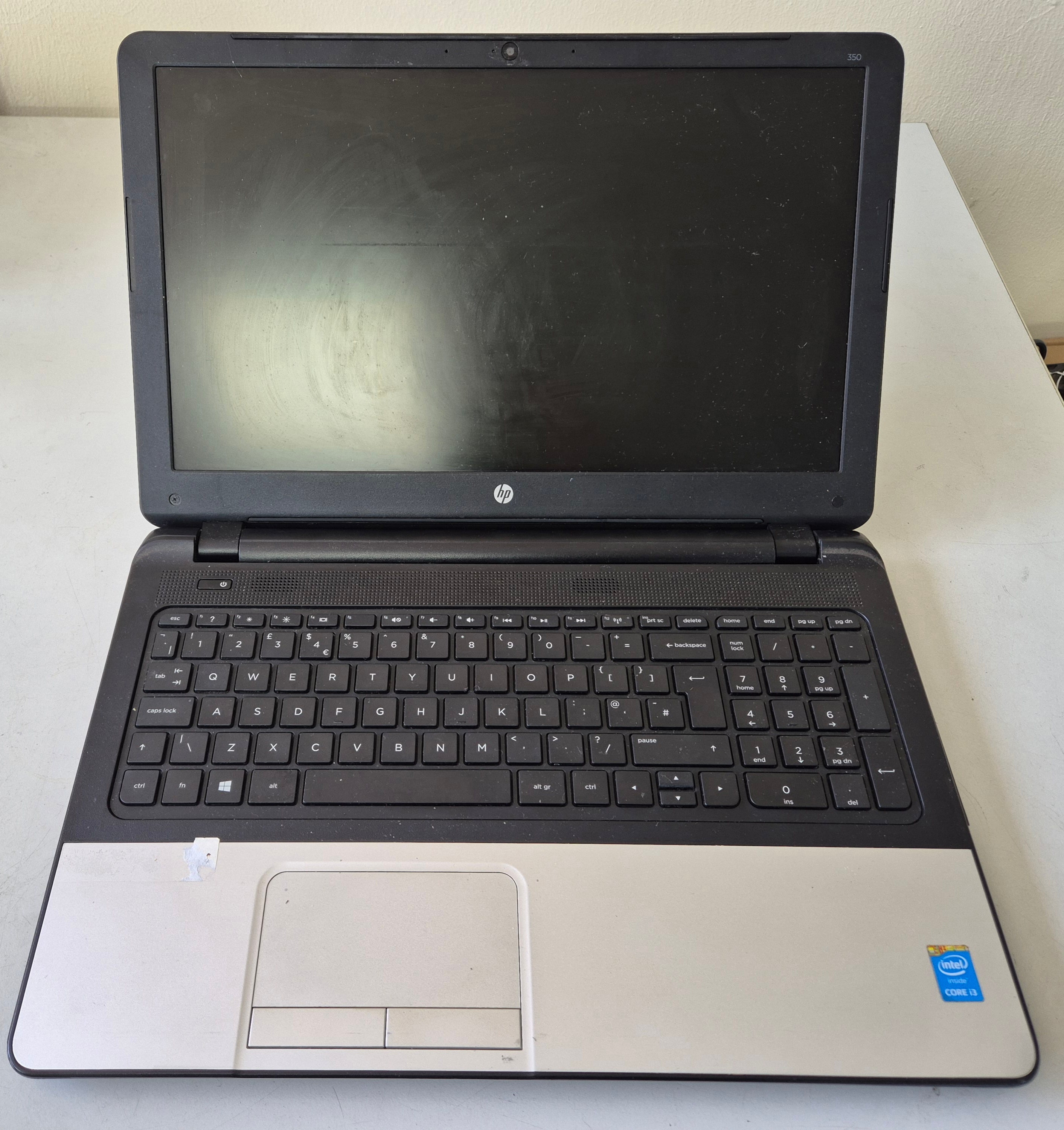 HP 350 G2 i3 4GB RAM NO HDD NO OS Battery Unknown 15.6" ( K9H95EA#ABU ) SPR