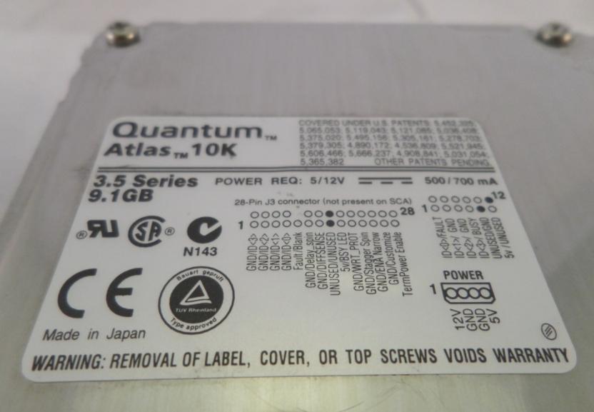 PR03462_9SCA_Quantum Atlas 10K 9SCA; 9.1 GB; SCA; Firmware UCH0 - Image2