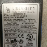 LINEARITY 240V 1.5A AC ADAPTER OUT 12 V 5A  ( LAD6019ABS USED )