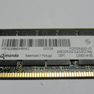PR16061_PC2700R-25331-F0_Qimonda 2GB 184p PC2700 DDR333 ECC RDIMM RAM - Image2
