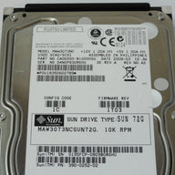 PR12208_CA06550-B12000SU_Fujitsu Sun 73GB SCSI 80 Pin 10Krpm 3.5in HDD - Image3