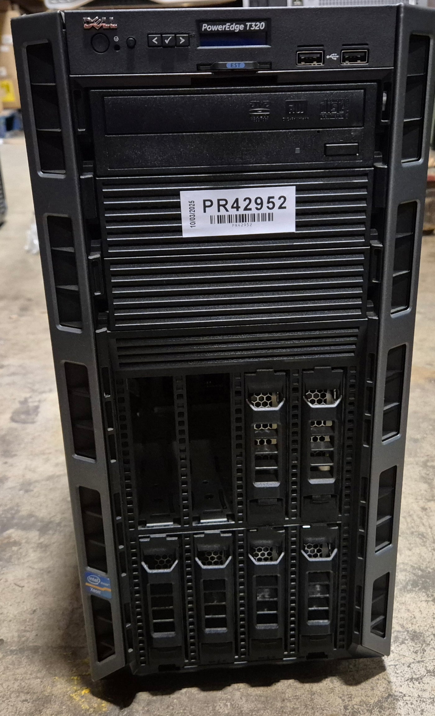 Dell PowerEdge T320 Xeon E5-2403 1.80Ghz NO RAM/HDD/OS DVD x1 PSU WinSVR 2008 COA ( E20S ) USED