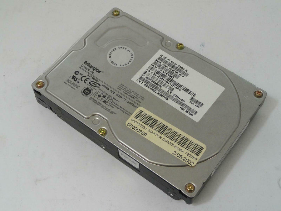 Maxtor Dell Compaq 40Gb IDE 3.5" 7200Rpm HDD ( D740X-6L VQ40Y011 MX6L040L2 07J378 253454-001 ) USED