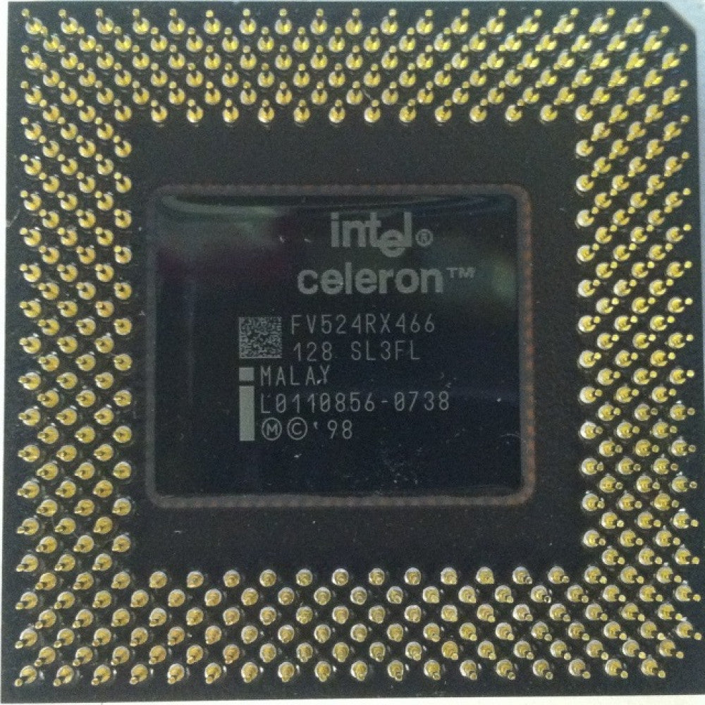 Intel Celeron 466 466Mhz 66Mhz 128K PGA370 CPU ( SL3FL ) USED