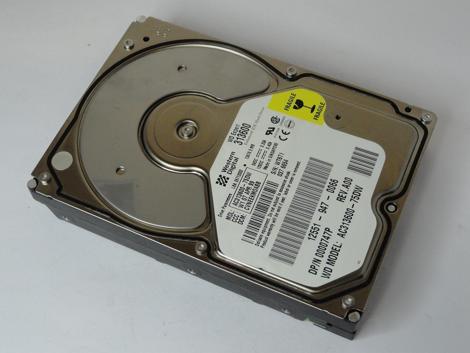 PR19602_AC313600-75DW_Western Digital 13.6Gb IDE 7200rpm 3.5in HDD - Image3