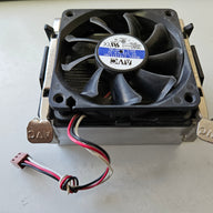 AVC DC12V 0.2A Ball Bearing 3Wire Cooling Fan with Heatsink ( C7015T12MY ) USED
