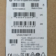 HP USB to GIgabit RJ45 Adapter ( N7P47AA#AC3 ) NEW