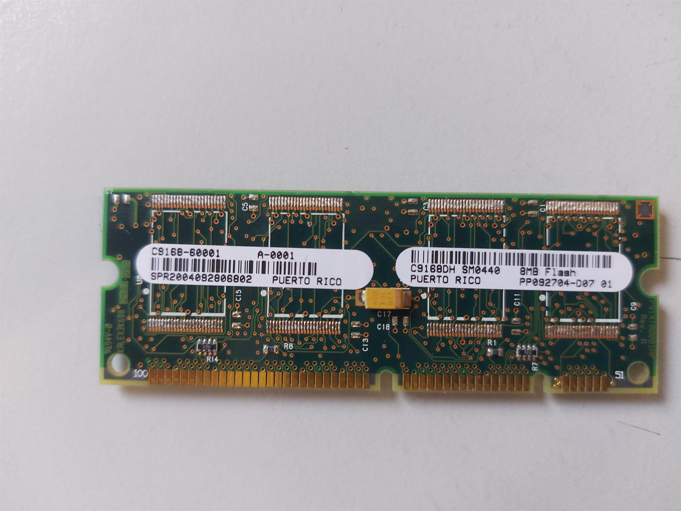 HP C9168-60001 8MB Flash Firmware Programmed DIMM Memory Module for HP LaserJet 4100/9000 Series Printers (C9168DH)