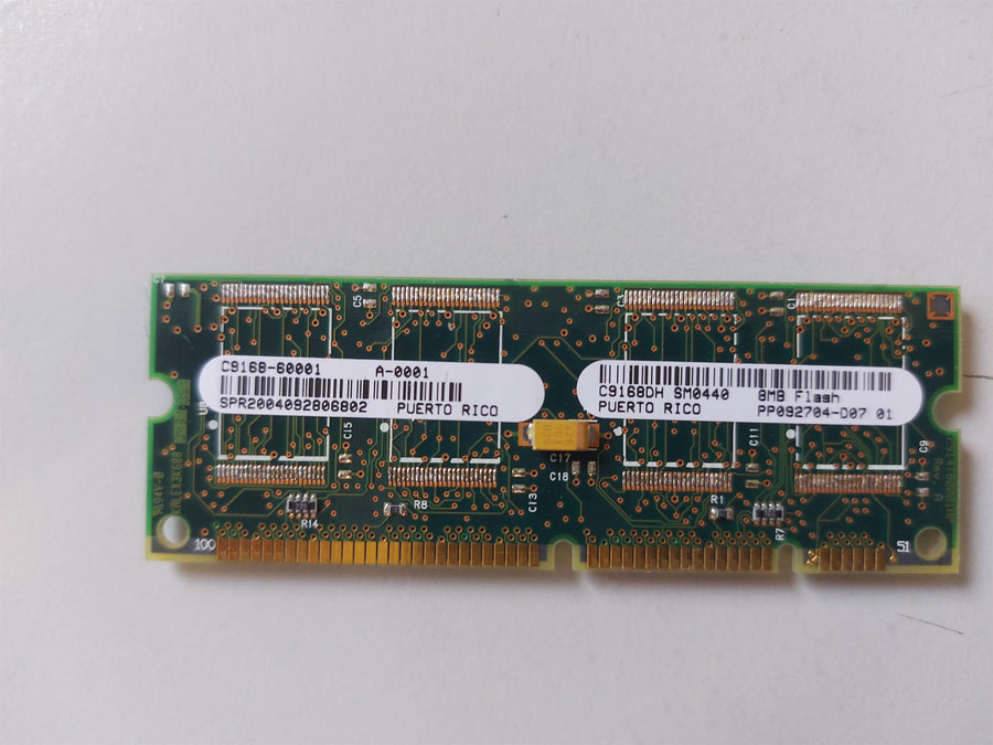 HP C9168-60001 8MB Flash Firmware Programmed DIMM Memory Module for HP LaserJet 4100/9000 Series Printers (C9168DH)