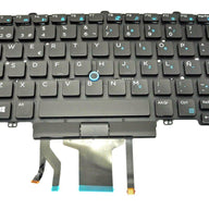 Dell Latitude E5450 E5470 5480 E7450 E7470 French Backlit Keyboard (NEW W93F7)