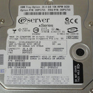 PR20813_07N8822_Hitachi IBM 36.4Gb SCSI 80 Pin 10Krpm 3.5in HDD - Image3