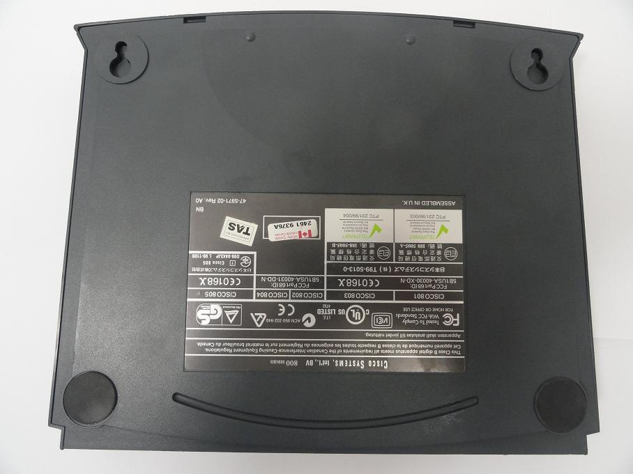 Cisco 803 series ISDN Ethernet Router - Black ( CISCO 803 5B1USA-40030-XD-N PTC 231/99/004 I88-5005-B 5895014705260 Cisco )