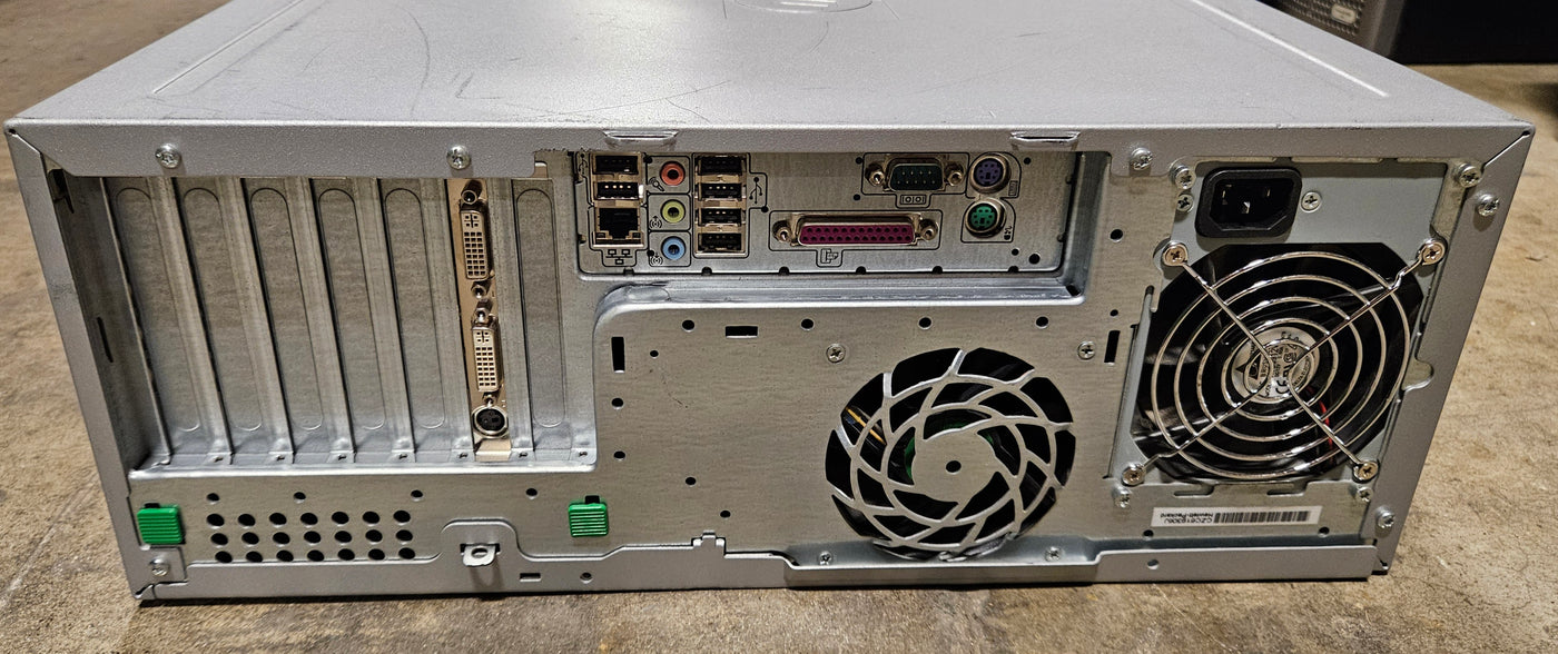 HP XW4300 Workstation 2GB RAM Pentium D 3.4GHz NO HDD NO OS DVD Dual DVI Nvidia Quadro FX WinXP Pro COA ( PS988AV ) USED
