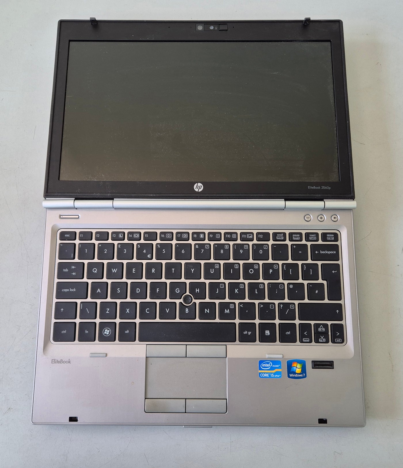 HP EliteBook 2560p 320GB HDD 4GB RAM i5-2410M 2.60GHz DVD Win7Pro 12.5" USED