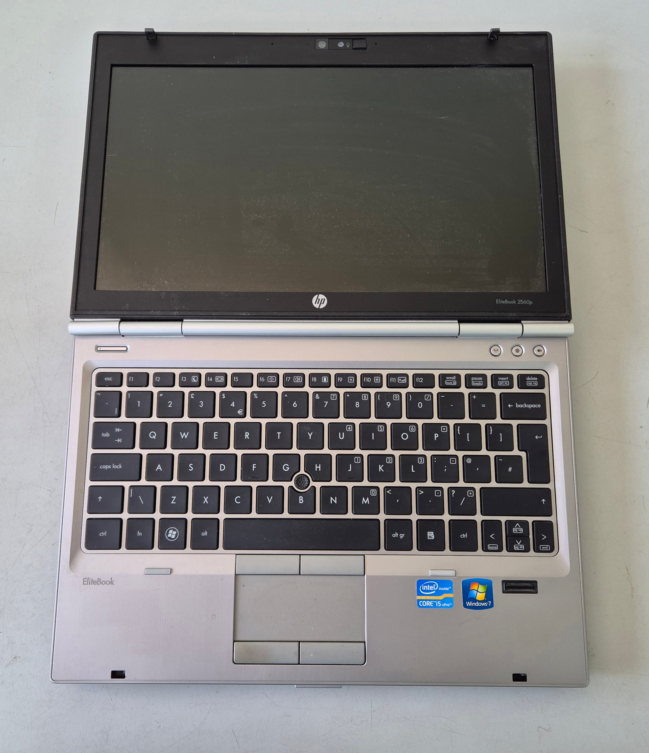 HP EliteBook 2560p 320GB HDD 4GB RAM i5-2410M 2.60GHz DVD Win7Pro 12.5" USED