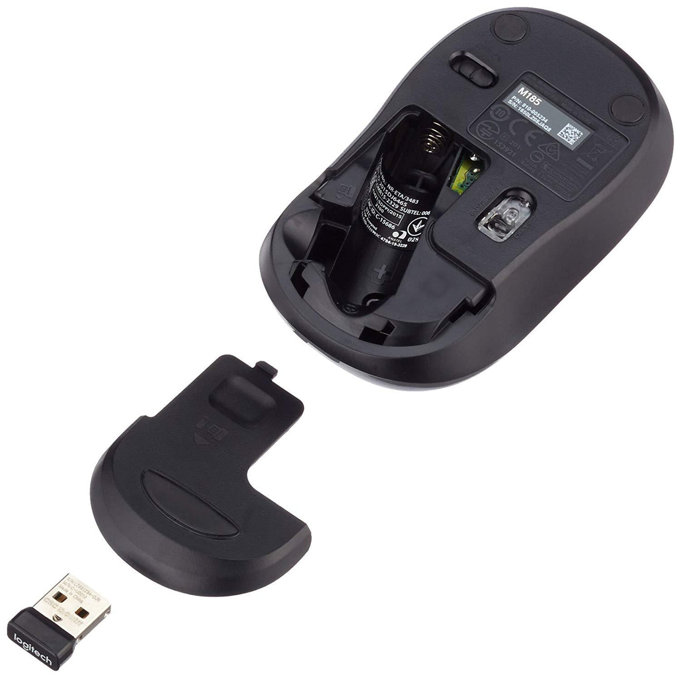 Logitech M185 USB Wireless Optical Mouse Grey(M185 910-002238 NEW)