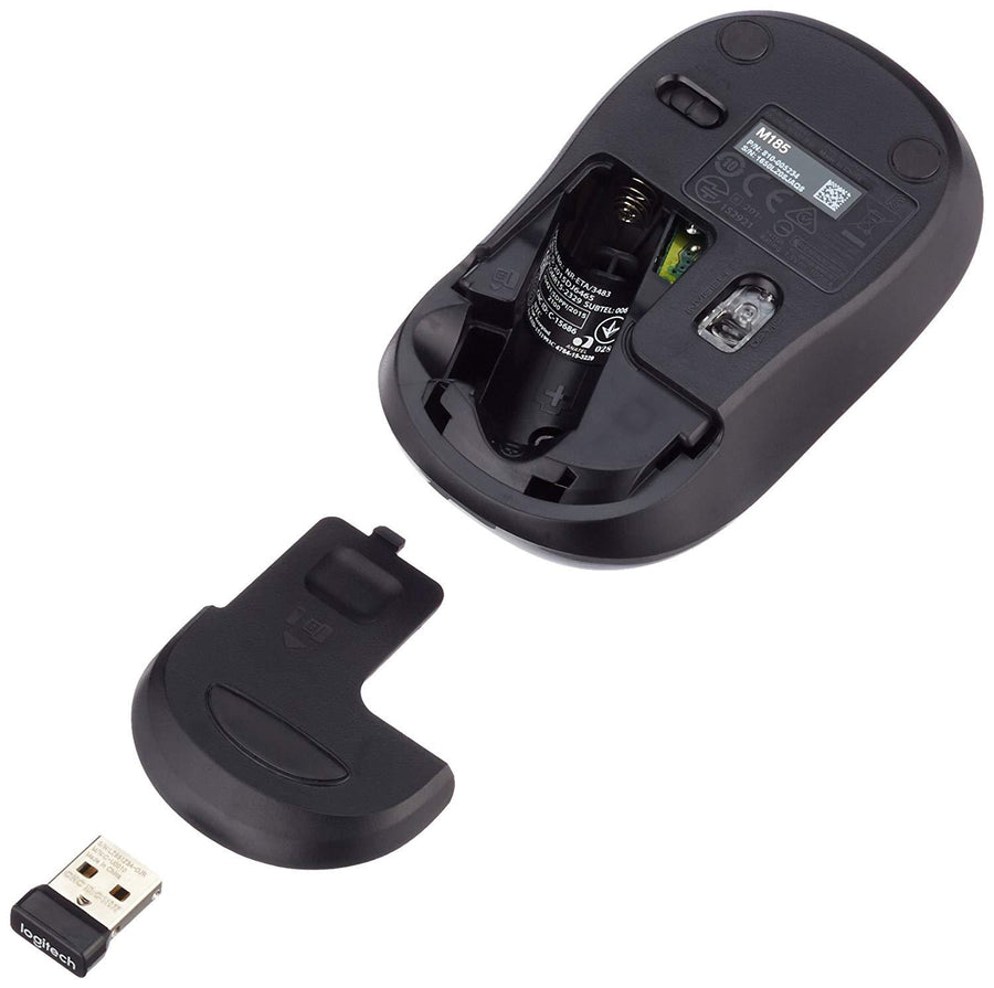 Logitech M185 USB Wireless Optical Mouse Grey(M185 910-002238 NEW)