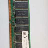 Hyundai AOW 64MB 168p PC100 CL3 9c 8x8 ECC SDRAM DIMM Memory Module (HYM7V75A801ATFG-10S)