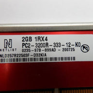 PR22918_NLD257R22503F-D32KIA_NetList 2GB PC2-3200 DDR2-400MHz 240 pin DIMM - Image3