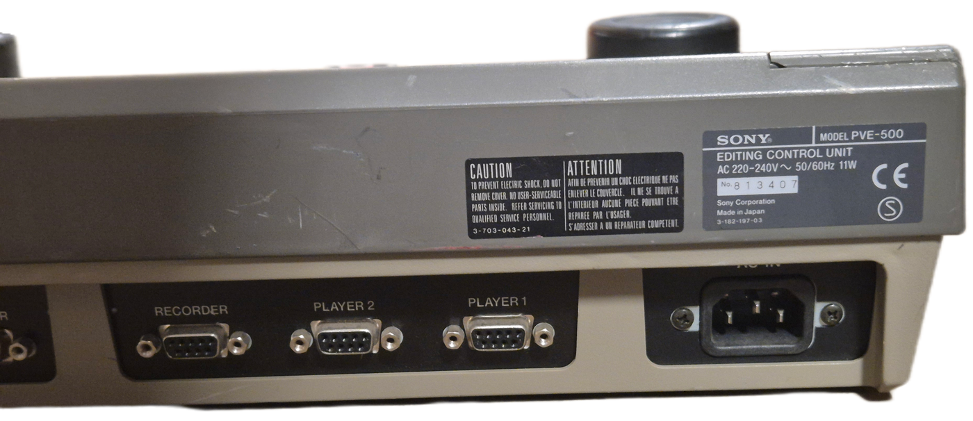 Sony Editing Control Unit ( PVE-500 ) USED