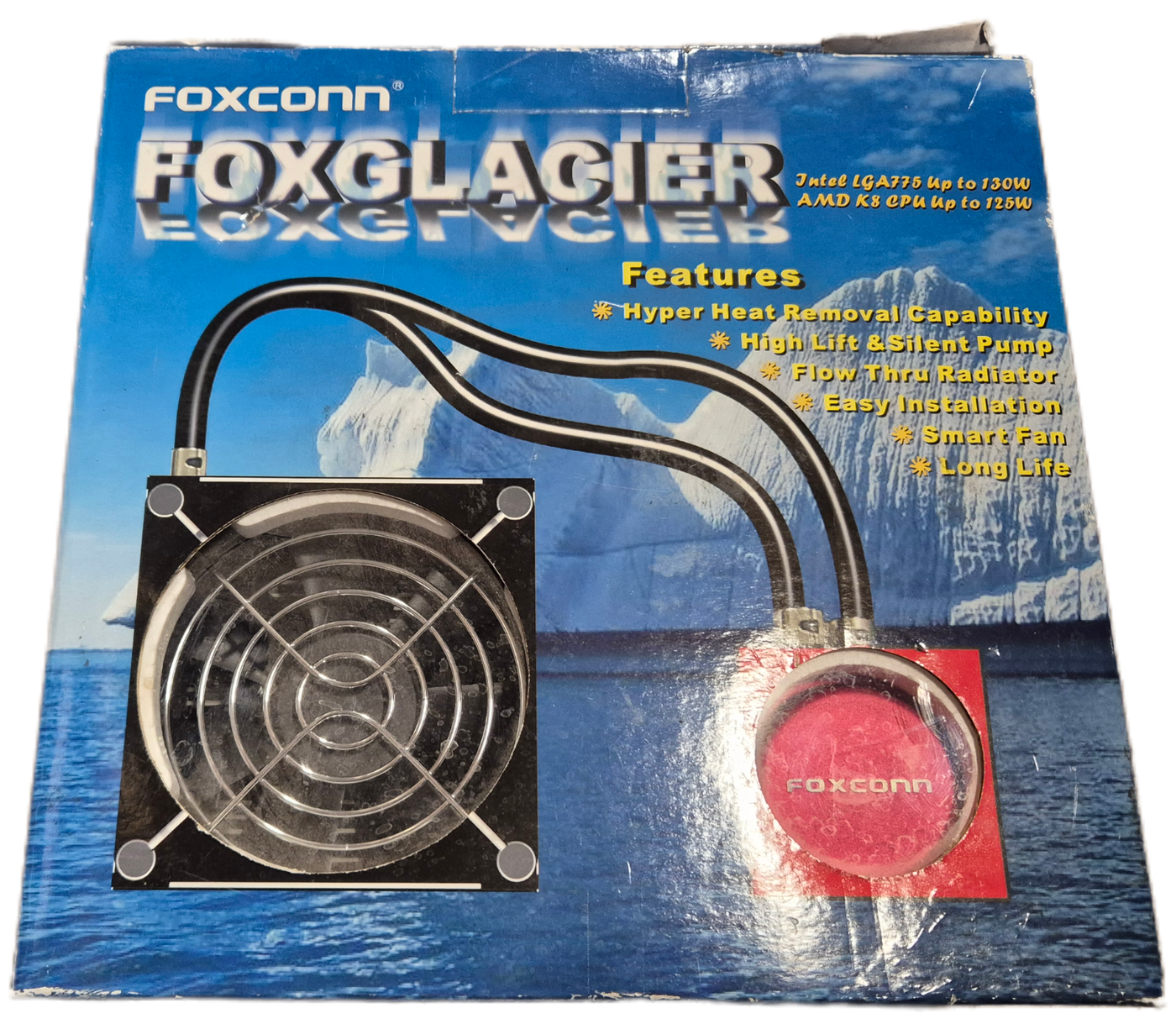 Foxconn FoxGlacier Liquid Cooling System - Heat Pad/paste may require replacement NEW OLD STOCK