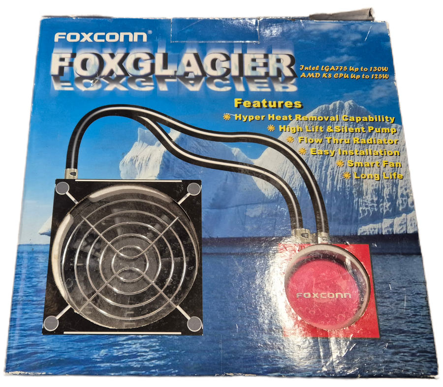 Foxconn FoxGlacier Liquid Cooling System - Heat Pad/paste may require replacement NEW OLD STOCK