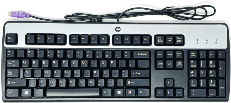 HP SK-2880 UK QWERTY PS/2 Keyboard Black/Silver ( 382641-031 382925-031 ) NEW