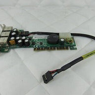 HP RP5000 USB 12/24V Low-Profile AGP Bus Card ( 337069-001 MS-6993 325201-001 ) USED