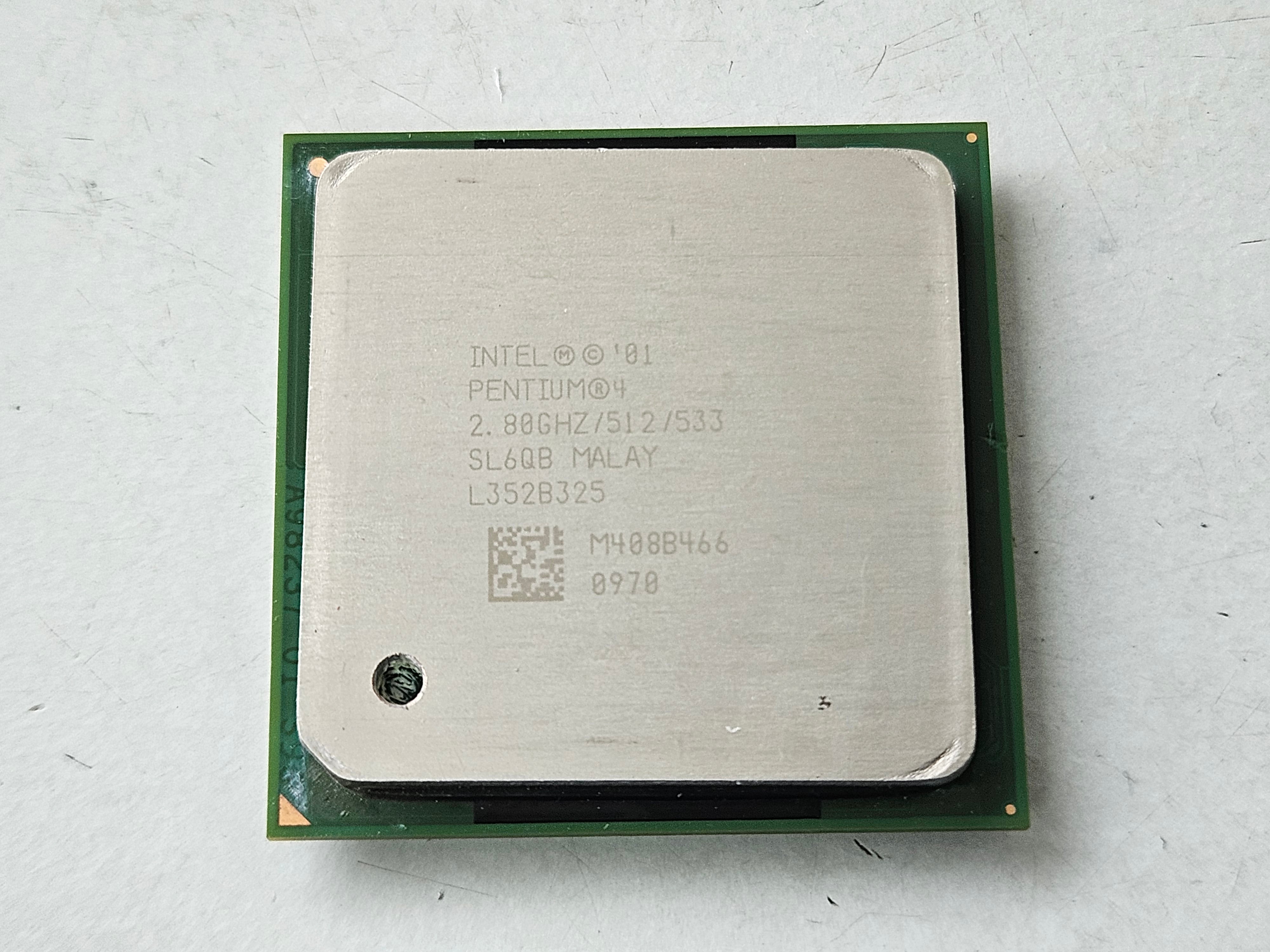 Intel Pentium 4 2.80GHz 533 Socket 478 CPU Processor ( SL6QB ) USED