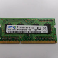 M471B2873FHS-CH9 - Samsung 1GB PC3-10600 DDR3-1333MHz non-ECC Unbuffered CL9 204-Pin SoDimm Single Rank Memory Module - Refurbished
