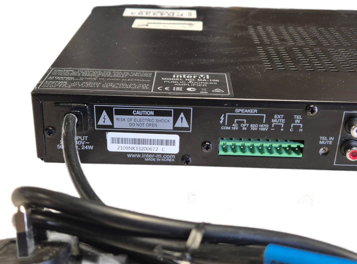 Inter-M Public Address Amplifier ( MA-106 ) USED