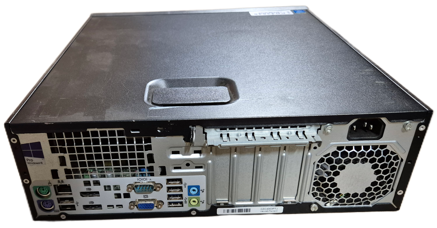 HP EliteDesk 800 G1 SFF 500GB HDD DVD 4GB RAM i5-4570s 3.2GHz Linux ( H5U03EA#AB9 ) USED