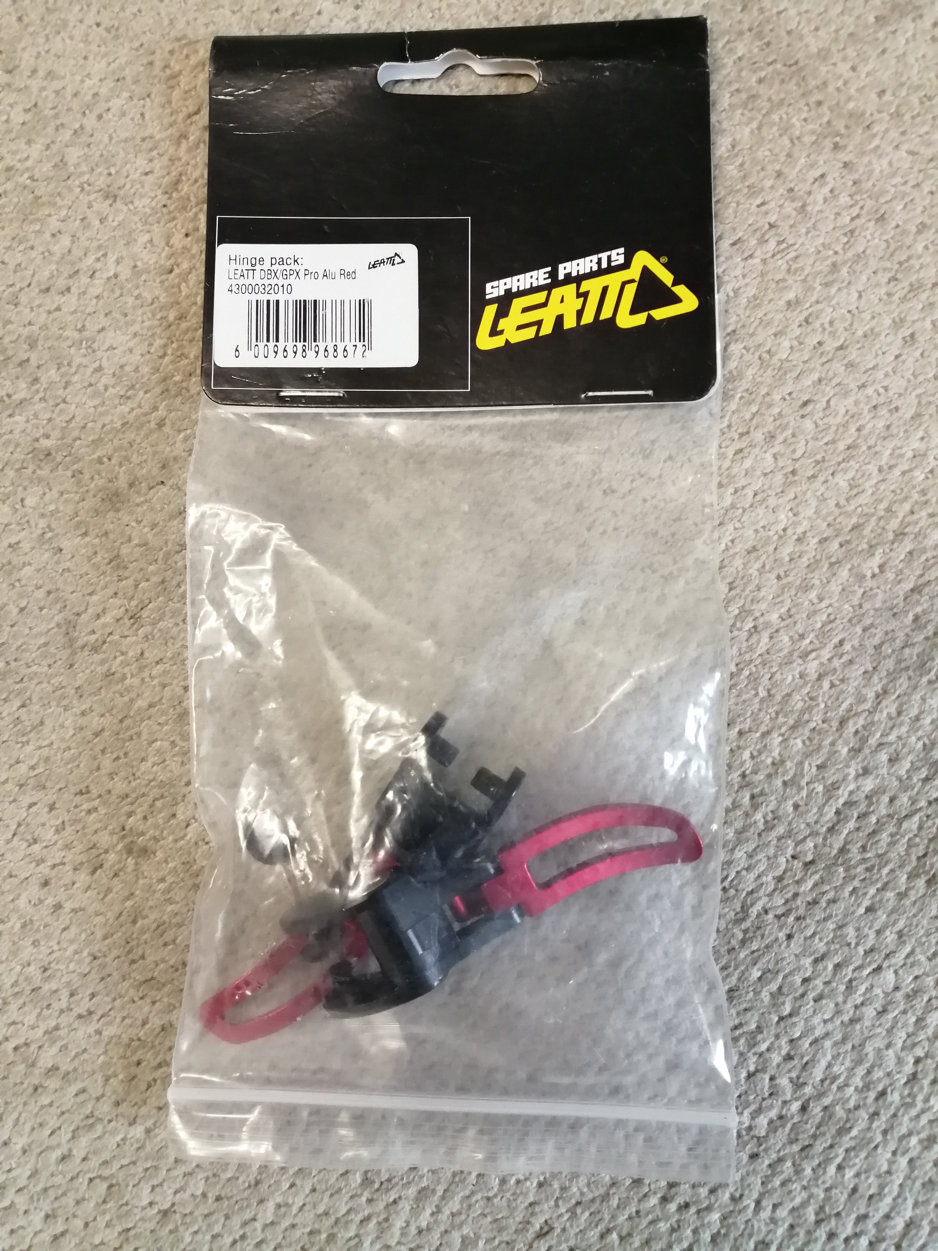 Leatt Aluminum Hinge Pack DBX/GPX Pro Neck Brace Red (4300032010 NEW )