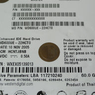 PR21128_WD600UE-22HCT0_Western Digital 60Gb IDE 5400rpm 2.5in HDD - Image2