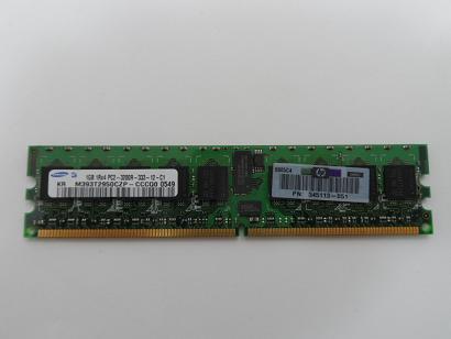 Samsung HP 1GB PC2-3200 DDR2-400MHz 240-Pin DIMM ( M393T2950CZP-CCCQ0 345113-051 ) REF
