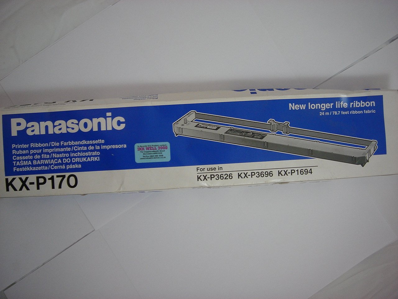 PR01630_KX-P170_Panasonic Black Longer Life Printer ribbon - Image2