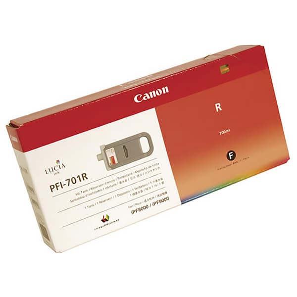 Canon Lucia PFI-701R Ink Tank Red ( 0906B005 ) NEW OLD STOCK FINAL SALE