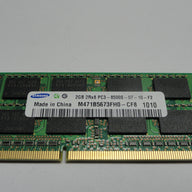 PC3-8500S-07-10-F2 - Samsung 2Gb 204 Pin PC3-8500 CL7 DDR3-1066 16c 128x8 2Rx8 1.5V SODIMM Mmeory Module - Refurbished