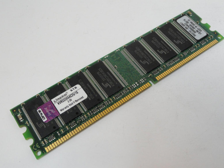 99U5193-099.A00LF - Kingston 1GB PC2700 DDR-333MHz non-ECC Unbuffered CL2.5 184-Pin DIMM Memory - Refurbished