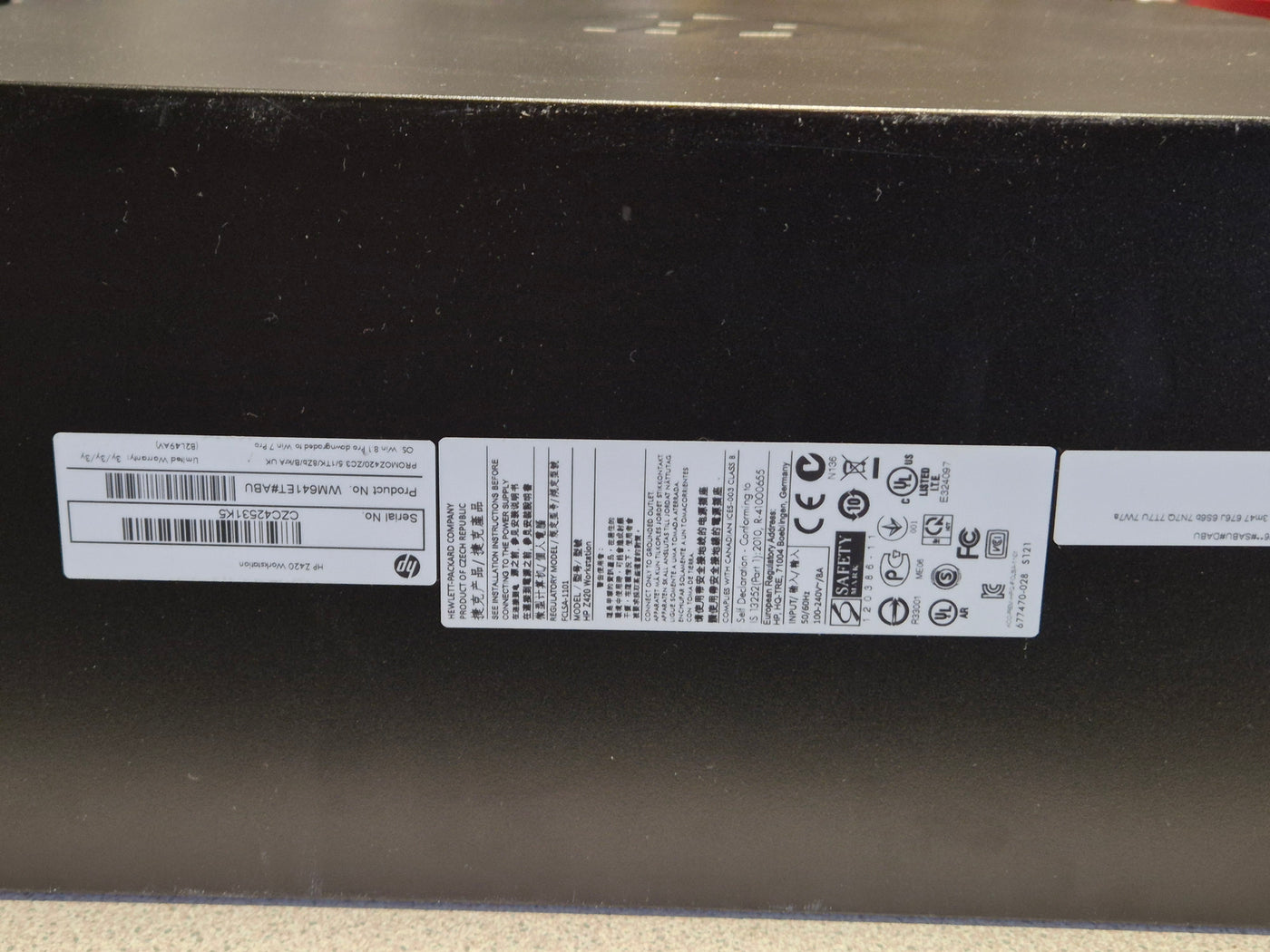 HP Z420 Workstation Xeon E5-1650 3.5Ghz 8GB RAM DVD NO HDD NO OS - no graphics card ( WM641ET#ABU ) USED