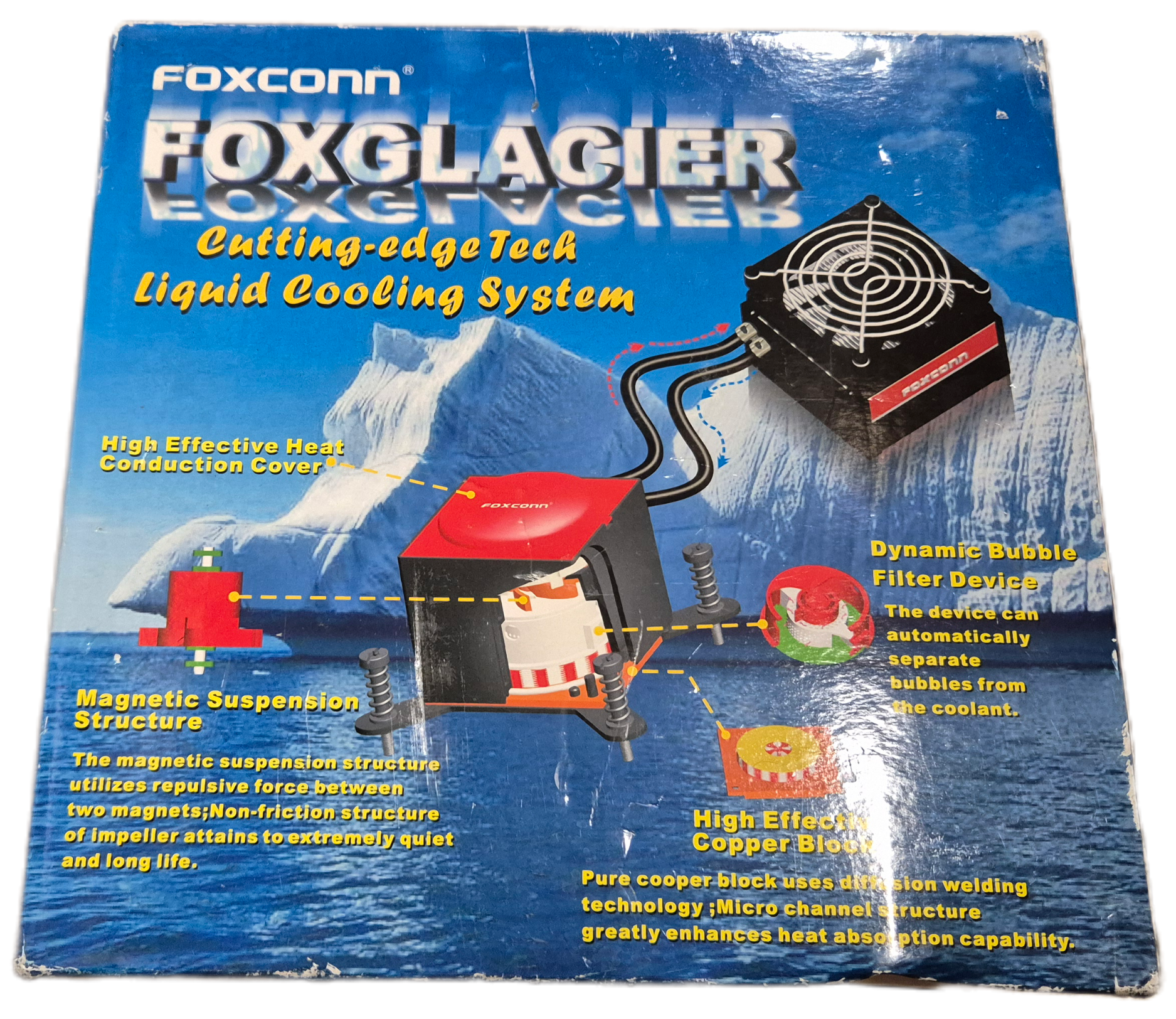Foxconn FoxGlacier Liquid Cooling System - Heat Pad/paste may require replacement NEW OLD STOCK