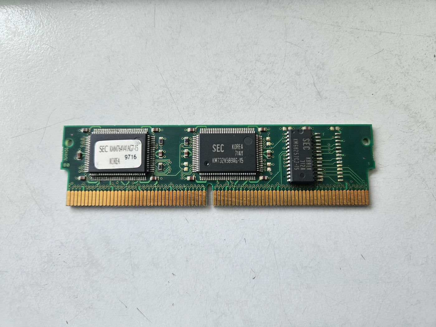 SEC Samsung 256KB 160Pin 66Mhz SRAM Cache AD0269 DIMM ( KMM764V41AG7-15 ) USED