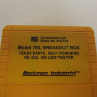 RS 785 Breakout Box RS232 100 LED Tester ( 785 785    Beckman Industrial )