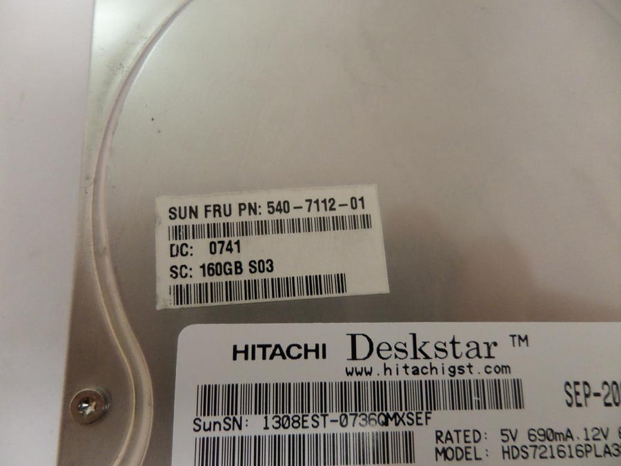 PR23887_0A33449_Hitachi Sun 160GB SATA 7200rpm 3.5in HDD - Image2